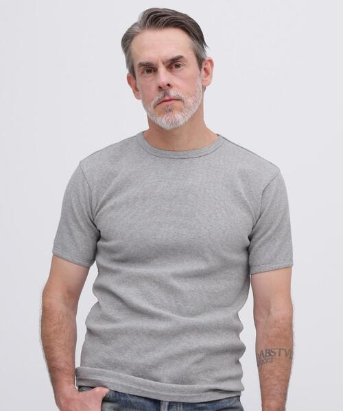 AVIREX(アヴィレックス)の「《DAILY/デイリー》MINI WAFFLE S/S T-SHIRT / デイリーウェア ミニワッフル 半袖Tシャツ / AVIREX / アヴィレックス(Tシャツ/カットソー・メンズ・ホワイト/ブラック/グレー・SMALL/X-LARGE/MEDIUM/LARGE)」の12枚目の写真