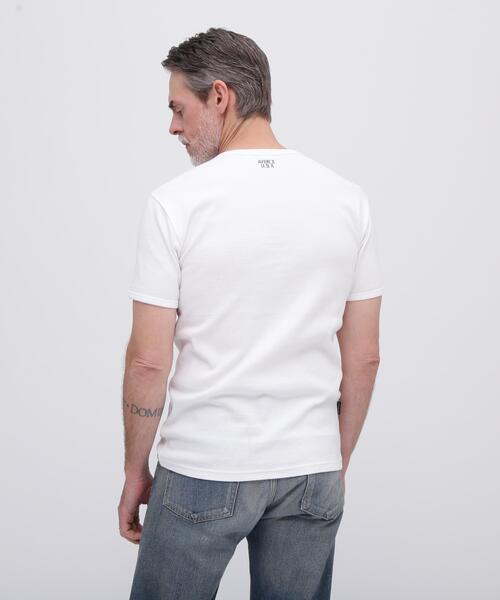 AVIREX(アヴィレックス)の「《DAILY/デイリー》MINI WAFFLE S/S T-SHIRT / デイリーウェア ミニワッフル 半袖Tシャツ / AVIREX / アヴィレックス(Tシャツ/カットソー・メンズ・ホワイト/ブラック/グレー・SMALL/X-LARGE/MEDIUM/LARGE)」の22枚目の写真