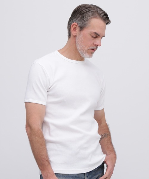 AVIREX(アヴィレックス)の「《DAILY/デイリー》MINI WAFFLE S/S T-SHIRT / デイリーウェア ミニワッフル 半袖Tシャツ / AVIREX / アヴィレックス(Tシャツ/カットソー・メンズ・ホワイト/ブラック/グレー・SMALL/X-LARGE/MEDIUM/LARGE)」の1枚目の写真