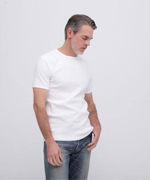AVIREX(アヴィレックス)の「《DAILY/デイリー》MINI WAFFLE S/S T-SHIRT / デイリーウェア ミニワッフル 半袖Tシャツ / AVIREX / アヴィレックス(Tシャツ/カットソー・メンズ・ホワイト/ブラック/グレー・SMALL/X-LARGE/MEDIUM/LARGE)」の22枚目の写真