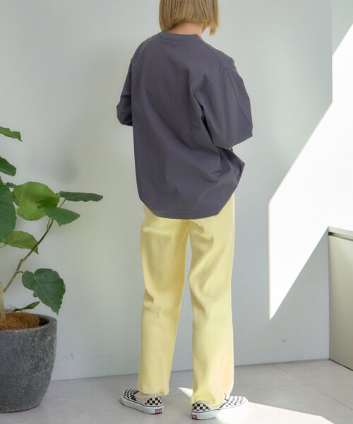 CIAOPANIC TYPY(チャオパニックティピー)の「【マイナス3キロ見え/低身長・高身長対応/サイズ展開あり】すっきりシルエットリブパンツ(その他パンツ・レディース・レッド/ブラック/グレー系その他/アイボリー/イエロー系その他/ネイビー/ブラウン/ホワイト/ブルー/グレー/カーキ・SMALL/MEDIUM/LARGE)」の22枚目の写真