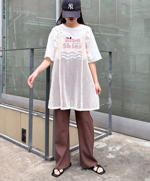 CIAOPANIC TYPY(チャオパニックティピー)の「【マイナス3キロ見え/低身長・高身長対応/サイズ展開あり】すっきりシルエットリブパンツ(その他パンツ・レディース・レッド/ブラック/グレー系その他/アイボリー/イエロー系その他/ネイビー/ブラウン/ホワイト/ブルー/グレー/カーキ・SMALL/MEDIUM/LARGE)」の15枚目の写真