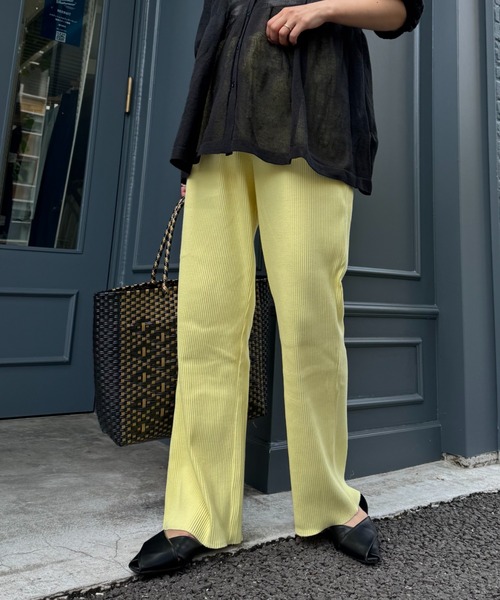 CIAOPANIC TYPY(チャオパニックティピー)の「【マイナス3キロ見え/低身長・高身長対応/サイズ展開あり】すっきりシルエットリブパンツ(その他パンツ・レディース・レッド/ブラック/グレー系その他/アイボリー/イエロー系その他/ネイビー/ブラウン/ホワイト/ブルー/グレー/カーキ・SMALL/MEDIUM/LARGE)」の17枚目の写真