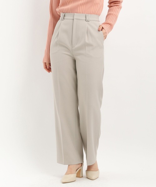 Andemiu（アンデミュウ）の「バックスリットストレートパンツ325583（スラックス・レディース・オレンジ/ブラック/グレー・MEDIUM/SMALL）」の20枚目の写真