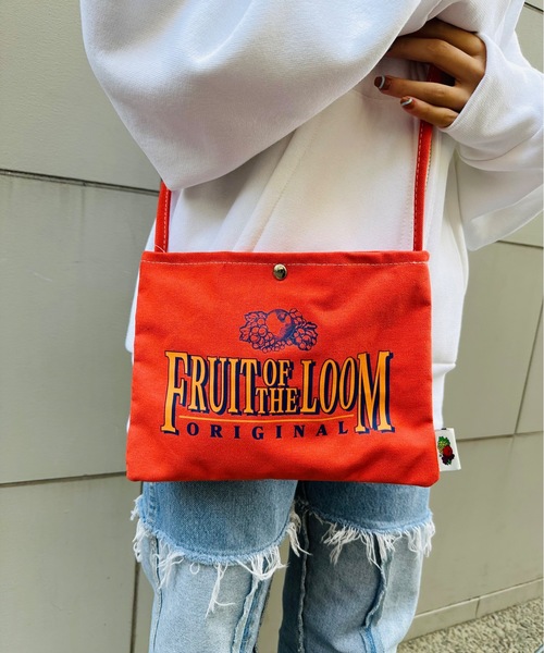 FRUIT OF THE LOOM(フルーツオブザルーム)の「FRUIT OF THE LOOM / FTL GRAPHIC COTTON SHOULDER BAG / 80977400(ショルダーバッグ・レディース・ブルー/グリーン/イエロー/ベージュ/サックスブルー/オレンジ・ONESIZE)」の6枚目の写真