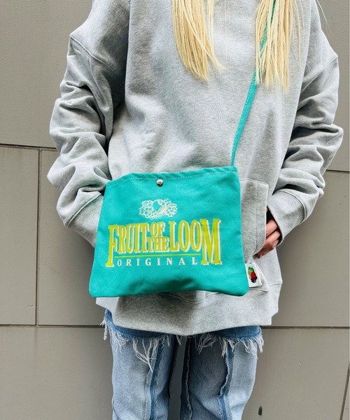 FRUIT OF THE LOOM(フルーツオブザルーム)の「FRUIT OF THE LOOM / FTL GRAPHIC COTTON SHOULDER BAG / 80977400(ショルダーバッグ・レディース・ブルー/グリーン/イエロー/ベージュ/サックスブルー/オレンジ・ONESIZE)」の3枚目の写真