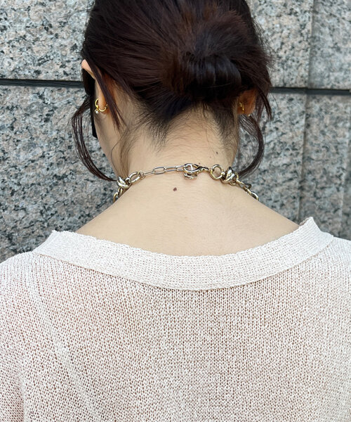 DouDou（ドゥドゥ）の「【新色追加】ペーパーヤーン前後2WAYカーディガン（カーディガン/ボレロ・レディース・ブラック/ベビーピンク/ベージュ/ベージュ系その他・FREE）」の9枚目の写真