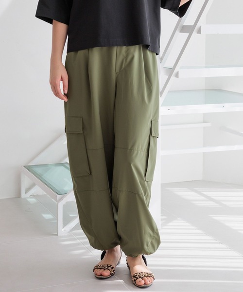 HEREIAM(ヘレイアム)の「【HEREIAM】カーブミリタリーパンツ(その他パンツ・レディース・カーキ/ブラック/カモフラージュ・MEDIUM/SMALL)」の3枚目の写真