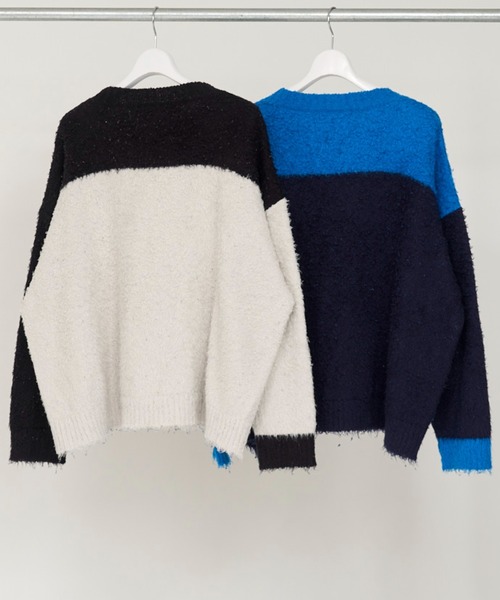 DISCOVERED(ディスカバード)の「DISCOVERED ADULT ANARCHY KNIT(ニット/セーター・メンズ・ブルー系その他/ホワイト系その他・1/3)」の4枚目の写真