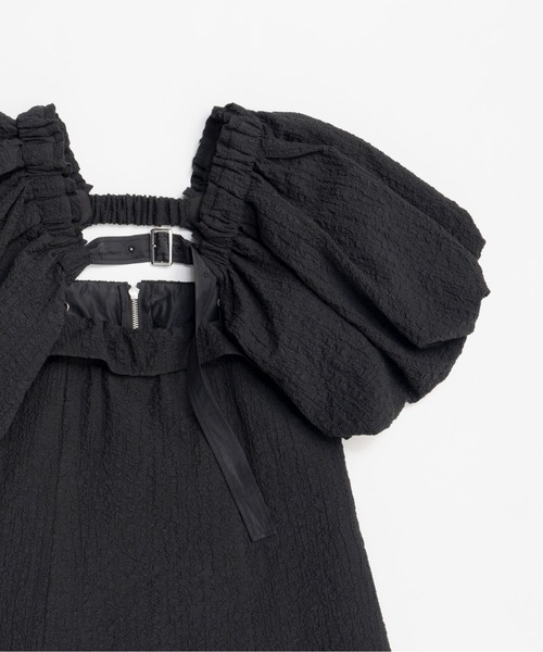 MAISON SPECIAL(メゾンスペシャル)の「Jacquard Volume Sleeve Tops/ジャガードボリュームスリーブトップス(シャツ/ブラウス・レディース・ブラック/ホワイト・FREE)」の20枚目の写真