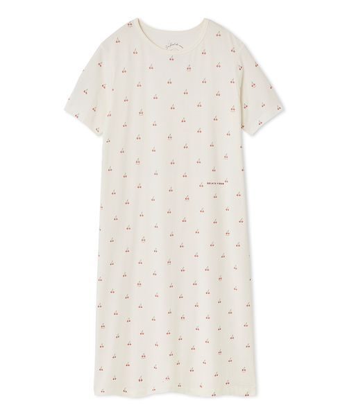 【新品未使用】GELATO PIQUE ジェラピケ チェリー柄 ルームウェア セール】チェリー柄Tシャツ（ルームウェア/パジャマ）｜gelato