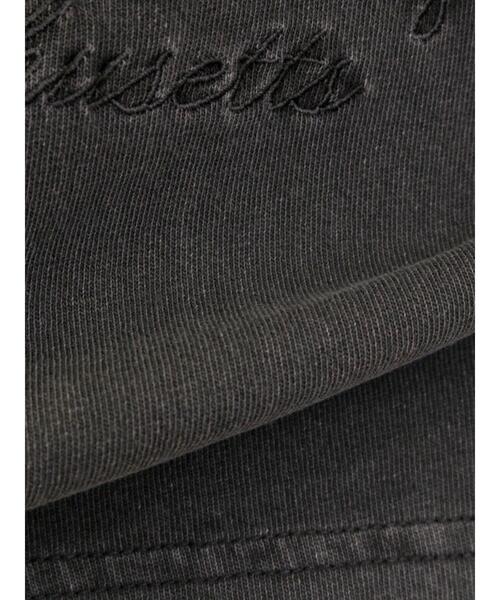 Samansa Mos2(サマンサ モスモス)の「ピグメント加工ロゴ刺繍ロングTシャツ(Tシャツ/カットソー・レディース・ピンク/チャコールグレー/オフホワイト/グリーン・F)」の20枚目の写真