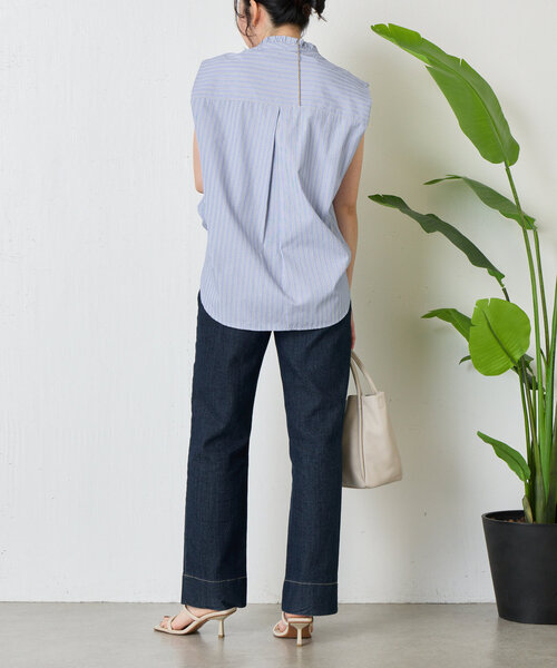 jena espace merveilleux センターシームデニムパンツ Jena espace merveilleux｜【低身長さん必見!】ボンディング
