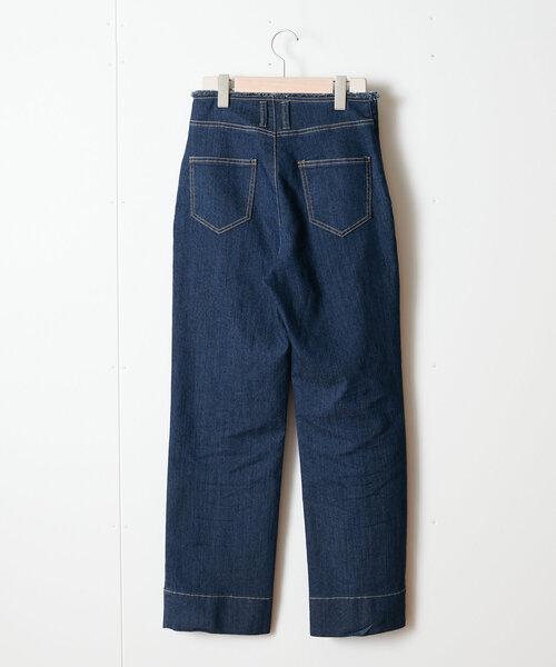 Jena espace merveilleux（ジェナ　エスパスメルヴェイユ）の「【累計販売7000本突破／革命デニム】センターシームデニムパンツ（デニムパンツ・レディース・ネイビー/グレー/ブルー・FREE）」の18枚目の写真