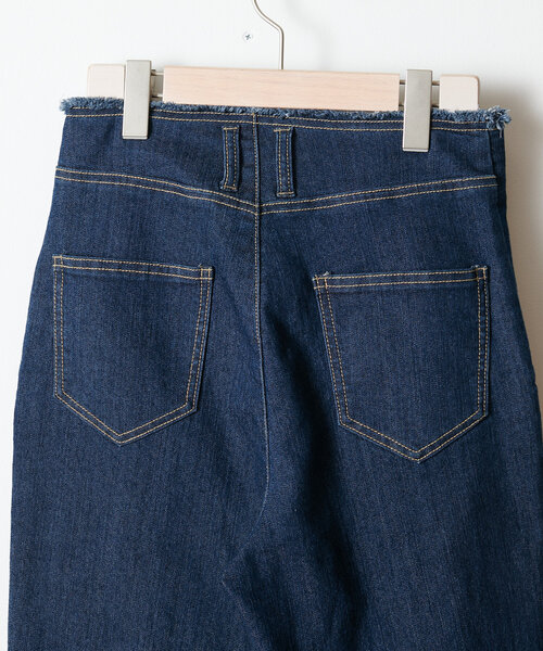Jena espace merveilleux（ジェナ　エスパスメルヴェイユ）の「【累計販売7000本突破／革命デニム】センターシームデニムパンツ（デニムパンツ・レディース・ネイビー/グレー/ブルー・FREE）」の21枚目の写真