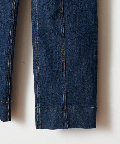 Jena espace merveilleux（ジェナ　エスパスメルヴェイユ）の「【累計販売7000本突破／革命デニム】センターシームデニムパンツ（デニムパンツ・レディース・ネイビー/グレー/ブルー・FREE）」の22枚目の写真