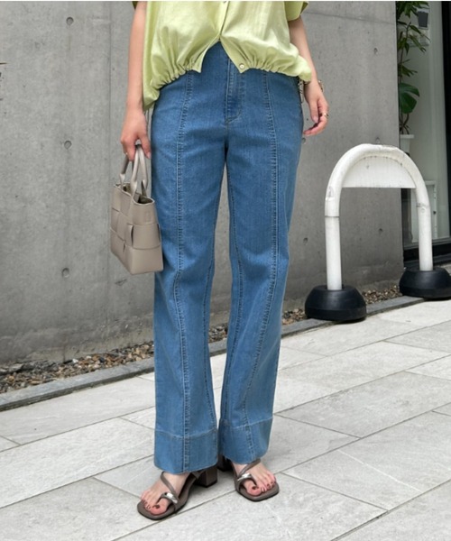 jena espace merveilleux センターシームデニムパンツ 累計販売7000本突破／革命デニム】センターシームデニムパンツ