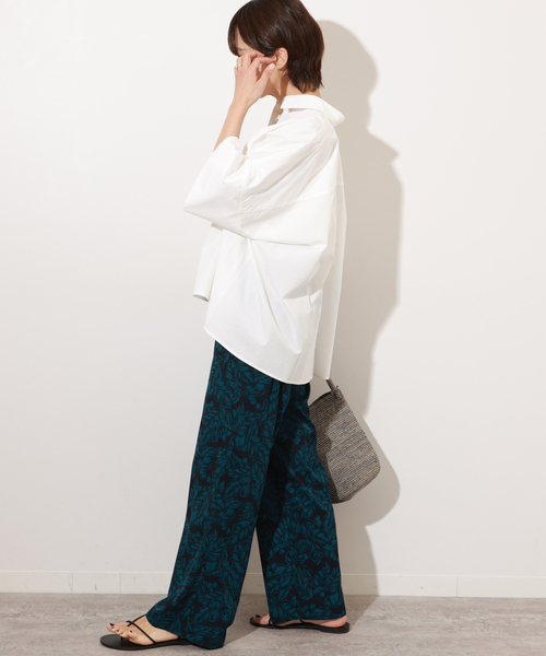 JOURNAL STANDARD relume(ジャーナルスタンダード レリューム)の「《追加》コットンブロードボクシーシャツ(シャツ/ブラウス・レディース・ブルー系その他/イエロー/ホワイト・FREE)」の5枚目の写真