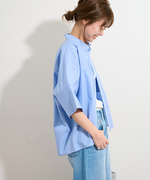 JOURNAL STANDARD relume(ジャーナルスタンダード レリューム)の「《追加》コットンブロードボクシーシャツ(シャツ/ブラウス・レディース・ブルー系その他/イエロー/ホワイト・FREE)」の18枚目の写真