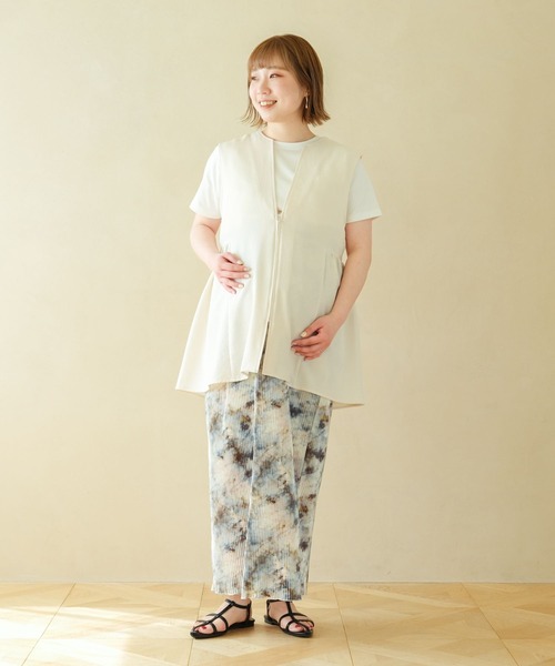 LEPSIM(レプシィム)の「【産前・産後対応】マタニティ/無地柄プリーツスカート 327385(マタニティウェア/グッズ・レディース・ホワイト/ブラック系その他/ブラック/ホワイト系その他/ブラウン系その他・FREE)」の9枚目の写真