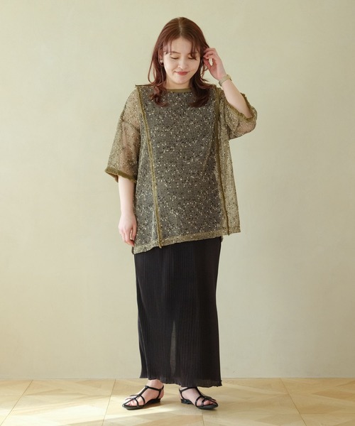 LEPSIM(レプシィム)の「【産前・産後対応】マタニティ/無地柄プリーツスカート 327385(マタニティウェア/グッズ・レディース・ホワイト/ブラック系その他/ブラック/ホワイト系その他/ブラウン系その他・FREE)」の14枚目の写真