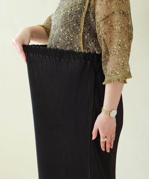 LEPSIM(レプシィム)の「【産前・産後対応】マタニティ/無地柄プリーツスカート 327385(マタニティウェア/グッズ・レディース・ホワイト/ブラック系その他/ブラック/ホワイト系その他/ブラウン系その他・FREE)」の22枚目の写真