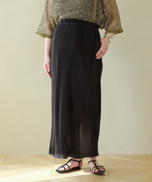 LEPSIM(レプシィム)の「【産前・産後対応】マタニティ/無地柄プリーツスカート 327385(マタニティウェア/グッズ・レディース・ホワイト/ブラック系その他/ブラック/ホワイト系その他/ブラウン系その他・FREE)」の11枚目の写真