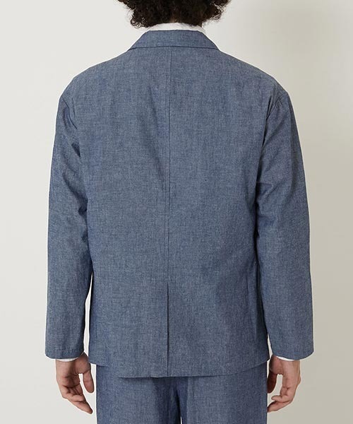 BLUE BLUE(ブルーブルー)の「オリジナルシャンブレー イージージャケット(その他アウター・メンズ・ブルー・SMALL/MEDIUM/LARGE/X-LARGE)」の5枚目の写真