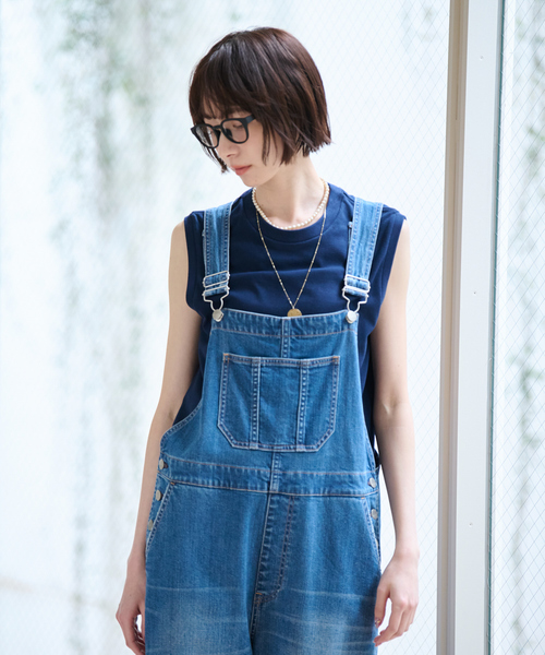 JEMORGAN(ジェーイーモーガン)の「【JEMORGAN/ジェーイーモーガン】カノコノースリーブカットソー/TCカノコ/ノースリーブ【WEB限定】(Tシャツ/カットソー・レディース・ネイビー/ホワイト/レッド/ブラック/チャコールグレー・フリー)」の9枚目の写真