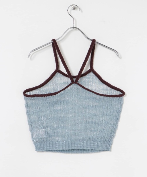 URBAN RESEARCH(アーバンリサーチ)の「シアーラメキャミソール(キャミソール・レディース・ブルー/ベージュ・FREE)」の11枚目の写真
