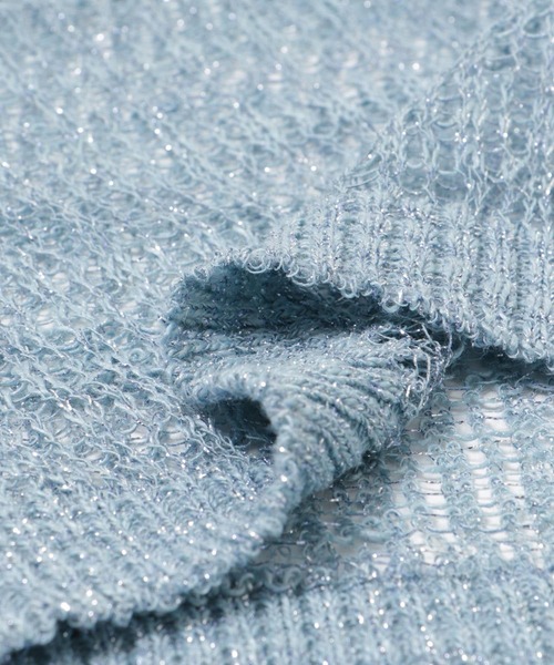 URBAN RESEARCH(アーバンリサーチ)の「シアーラメキャミソール(キャミソール・レディース・ブルー/ベージュ・FREE)」の6枚目の写真