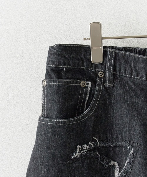 ROOPTOKYO（ループトウキョウ）の「トライバル カットオフ デニムショーツ（デニムパンツ・メンズ・ブルー/ブラック・L/M）」の14枚目の写真