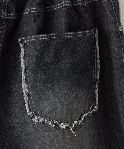 ROOPTOKYO（ループトウキョウ）の「トライバル カットオフ デニムショーツ（デニムパンツ・メンズ・ブルー/ブラック・L/M）」の19枚目の写真