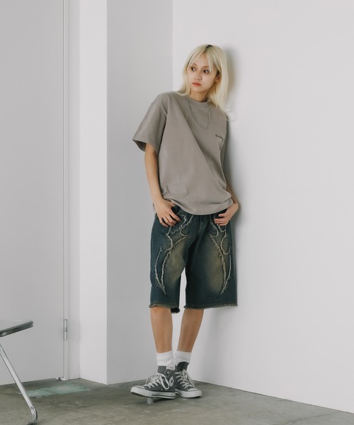 トライバル カットオフ デニムショーツ（デニムパンツ）｜ROOPTOKYO