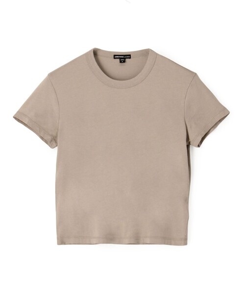 JAMES PERSE(ジェームスパース)の「コットンジャージー クルーネックTシャツ WBEL3120(Tシャツ/カットソー・レディース・ベージュ・0)」の1枚目の写真