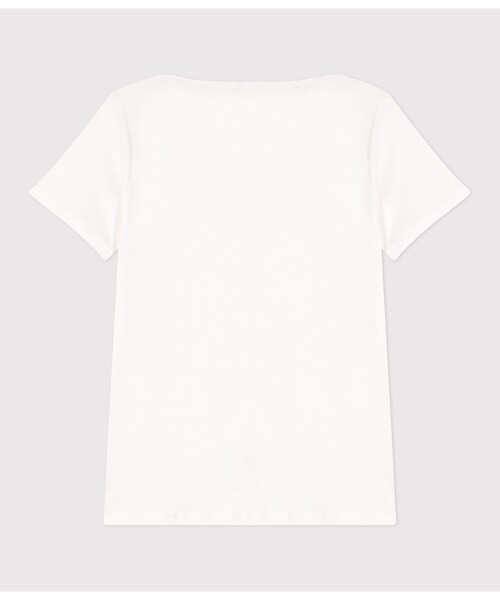 PETIT BATEAU(プチバトー)の「ボートネック半袖Tシャツ(Tシャツ/カットソー・レディース・ホワイト/ネイビー・XX-SMALL/X-SMALL/SMALL/MEDIUM/LARGE)」の4枚目の写真