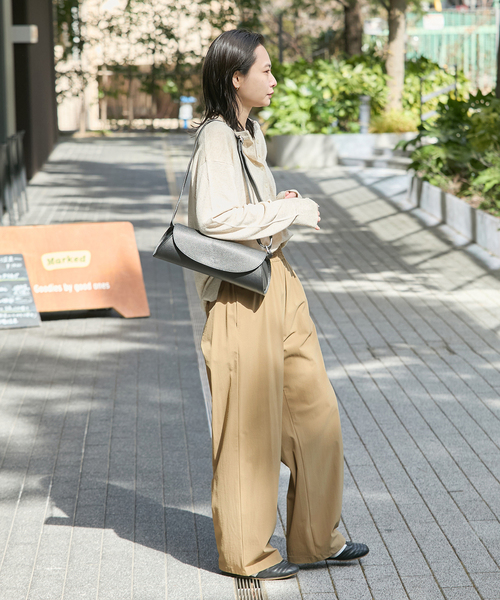 JOURNAL STANDARD(ジャーナルスタンダード)の「《WEB限定追加2》【接触冷感/防しわ/洗える/撥水】ナイロンストレッチワイドパンツ(その他パンツ・レディース・ブラック/ベージュ/アイボリー・40/38/36/34)」の11枚目の写真