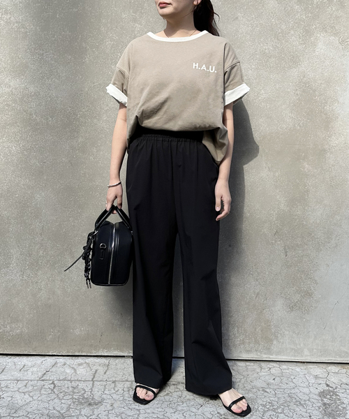 JOURNAL STANDARD(ジャーナルスタンダード)の「《WEB限定追加2》【接触冷感/防しわ/洗える/撥水】ナイロンストレッチワイドパンツ(その他パンツ・レディース・ブラック/ベージュ/アイボリー・40/38/36/34)」の18枚目の写真