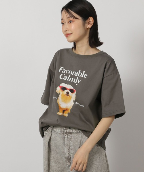 セール】ドッグプリントロゴTEE / 328629（Tシャツ/カットソー