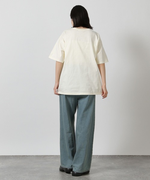 LAKOLE(ラコレ)の「ドッグプリントロゴTEE / 328629(Tシャツ/カットソー・レディース・チャコール/アイボリー/ベージュ/ネイビー・FREE)」の17枚目の写真