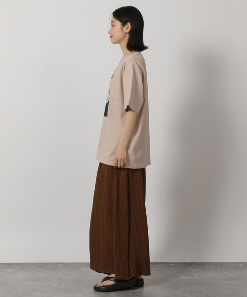 LAKOLE(ラコレ)の「ドッグプリントロゴTEE / 328629(Tシャツ/カットソー・レディース・チャコール/アイボリー/ベージュ/ネイビー・FREE)」の12枚目の写真