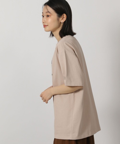 LAKOLE(ラコレ)の「ドッグプリントロゴTEE / 328629(Tシャツ/カットソー・レディース・チャコール/アイボリー/ベージュ/ネイビー・FREE)」の14枚目の写真