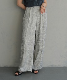 &g'aime | 【&g'aime】ボタニカルプリントワイドパンツ　Botanical Print Wide-Leg Pants(スラックス)