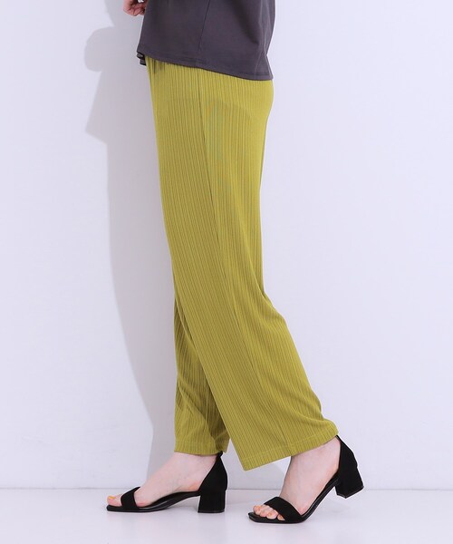 SHOO・LA・RUE(シューラルー)の「【S-LL】さらっと穿けて動きやすい リブイージーパンツ(その他パンツ・レディース・チャコールグレー/ベージュ/イエロー・01/02/03/04)」の20枚目の写真