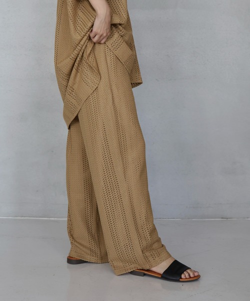 hellam（へラム）の「クロッシェレース ストレートパンツ（その他パンツ・レディース・ブラック/ベージュ/アイボリー・FREE）」の20枚目の写真