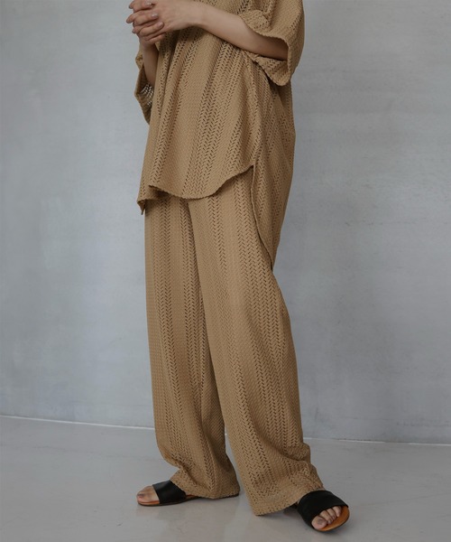 hellam（へラム）の「クロッシェレース ストレートパンツ（その他パンツ・レディース・ブラック/ベージュ/アイボリー・FREE）」の21枚目の写真