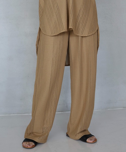 hellam（へラム）の「クロッシェレース ストレートパンツ（その他パンツ・レディース・ブラック/ベージュ/アイボリー・FREE）」の22枚目の写真