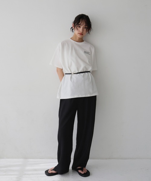 【kolor 24SS】ストレート パンツ サイズ1 KOLOR(カラー) サイドハーフライン ストレートパンツ24SCM