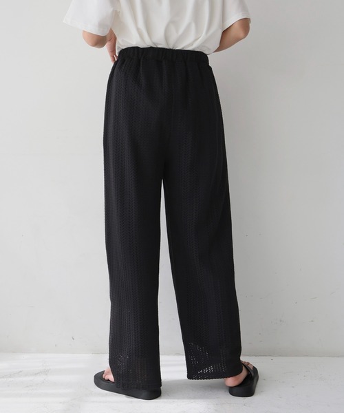 hellam（へラム）の「クロッシェレース ストレートパンツ（その他パンツ・レディース・ブラック/ベージュ/アイボリー・FREE）」の10枚目の写真