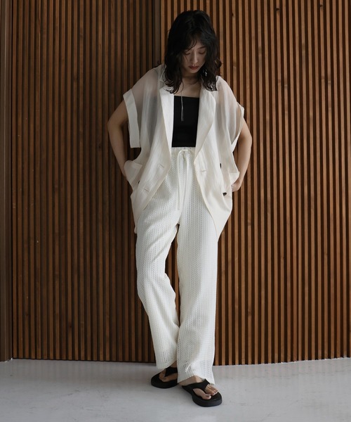 hellam（へラム）の「クロッシェレース ストレートパンツ（その他パンツ・レディース・ブラック/ベージュ/アイボリー・FREE）」の13枚目の写真